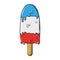 Popsicle melting cartoon