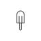 Popsicle sweet and candies icon line