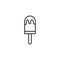 Popsicle sweet and candies icon line