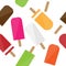 Popsicles seamless pattern