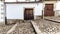 Popular architecture in Candelario. Spain. View of entrance of the houses with its (Batipuerta), half door made of wood.