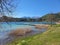 The popular bathing lake Klopeiner See in Carinthia in the Carinthian Lakes Region. Austria. Holiday concept.