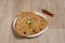 Popular breakfast dish Parotta or Paratha is a layered flatbread made from maida flour, served in ceramic plate or platter in