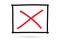 Popular check list symbol x wrong mark isolated