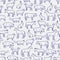 Popular farm animals seamless pattern