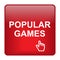 popular games icon button on white