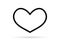 Popular heart drawing love valentine sign symbol isolated