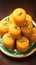 Popular Indian mithai, Besan Peda, prepared with gram flour.