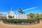 Popular Jackson Square with Andrew Jackson statue and Saint Louis Cathedral in the French Quarter