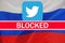 Popular messenger Twitter blocked in Russia