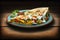 Popular Mexican Fast Food: The Quesadilla, a Beloved Street Cuisine. Generative AI