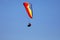 Popular paragliding above a lake, Lago di Garda, Italy