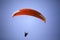 Popular paragliding above a lake, Lago di Garda, Italy