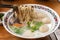 Popular Singaporean fish ball noodle