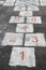 Popular street game/ Hopscotch