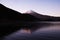 A popular tourist attraction in Japan, the lakeside of`Kawaguchiko-lake` in late autumn.