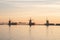 Popular tourist spot Zaanse Schans is near Amsterdam in the west of the Netherlands. Historical, realistic windmills during