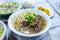 Popular Traditional Filipino noodle soup Mami Noodle