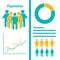 population infographic, women and men