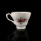Porcelain antique cup with saucer. vintage hand painted ceramic tea set.