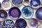 Porcelain decorative plates, Majestic, deep, velvety Purple