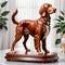 Porcelain figurines Dog. Sculptures made of porcelain and earthenware. Miniature figurines made of ceramics