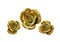 Porcelain gilded roses