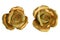 Porcelain gilded roses