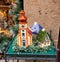 Porcelain houses, typical souvenirs Rothenburg ob der Tauber