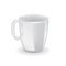 Porcelain white cup/mug isolated