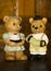 Porcelaine figurins bear family