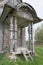 Porch ancient wooden church