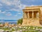 Porch of the Caryatids, Erechtheion temple. Athenian Acropolis. Athens, Greece.