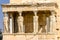 Porch Caryatids Ruins Temple Erechtheion Acropolis Athens Greece