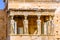 Porch Caryatids Ruins Temple Erechtheion Acropolis Athens Greece