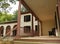 Porch courtyard architecture at historic Lorenzo Mansion Cazenovia NYS