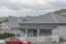 Porch at traditional house on uphill street at Lyttleton, Cristchurch, New Zealand