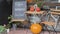 Porch veranda decorated holiday halloween drinks cafe bar welcome