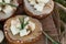 Porcini Filled With Cheese And Rosemary