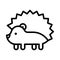 Porcupine icon, Thanksgiving related vector