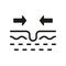 Pore Narrowing Silhouette Icon. Facial Skin Care Cleansing Glyph Pictogram. Process of Narrowing Pore Skin Treatment