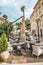 Porec, Croatia September 1, 2018: cafe on the streets of Porec in the summer after rain