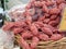 Pork salami and sausages typical products of the Emilian countryside