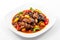Pork, Sichuan sauce, pepper, garlic, Chinese wood mushrooms