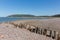 Porlock Weir beach Somerset uk in summer