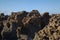 Porous lava volcanic rock around around Playa de la Concha beach in El Cotillo