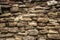 Porous stone texture wall. Shell rock wall