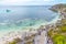 Porpoise bay viewed from parker point at Rottnest island in Australia