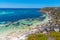 Porpoise bay viewed from parker point at Rottnest island in Australia