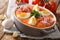 Porra antequera is a traditional Spanish tomato could soup close